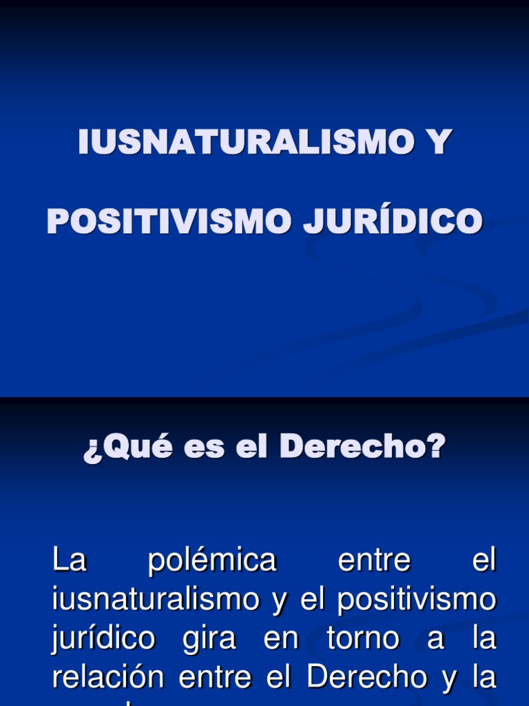 TEORIAS DERECHOS HUMANOS Ius Naturalismo y Positivismo Jurdico | PDF