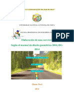 Informe de Diseno Geometrico de Una Carretera PDF