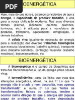 Enzimas e Bioenergetica