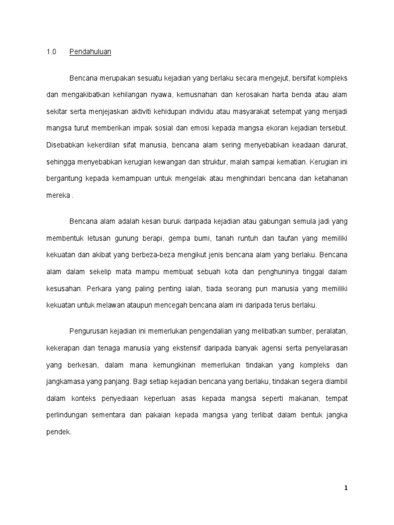 kesan banjir terhadap diri sendiri