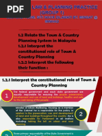 Relate The Town & Country Planning System in M'sia