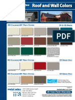 Roof and Wall Colors: MSC 45 P S 29 & 26 G