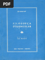 Diderot - Filozofça Düşünceler