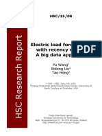 Electric Load Forecasting With Recency Effect: A Big Data Approach