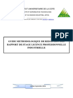 Protocole de Redaction de Rapport de Stage Lipro ISTDI