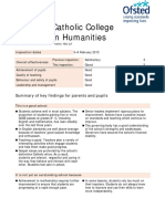 All Saints Catholic College Ofsted Report February 2013