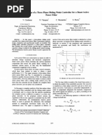 Analysis and Design of a Three Phase Sliding Mode Controller for a Shunt Active Power Filter