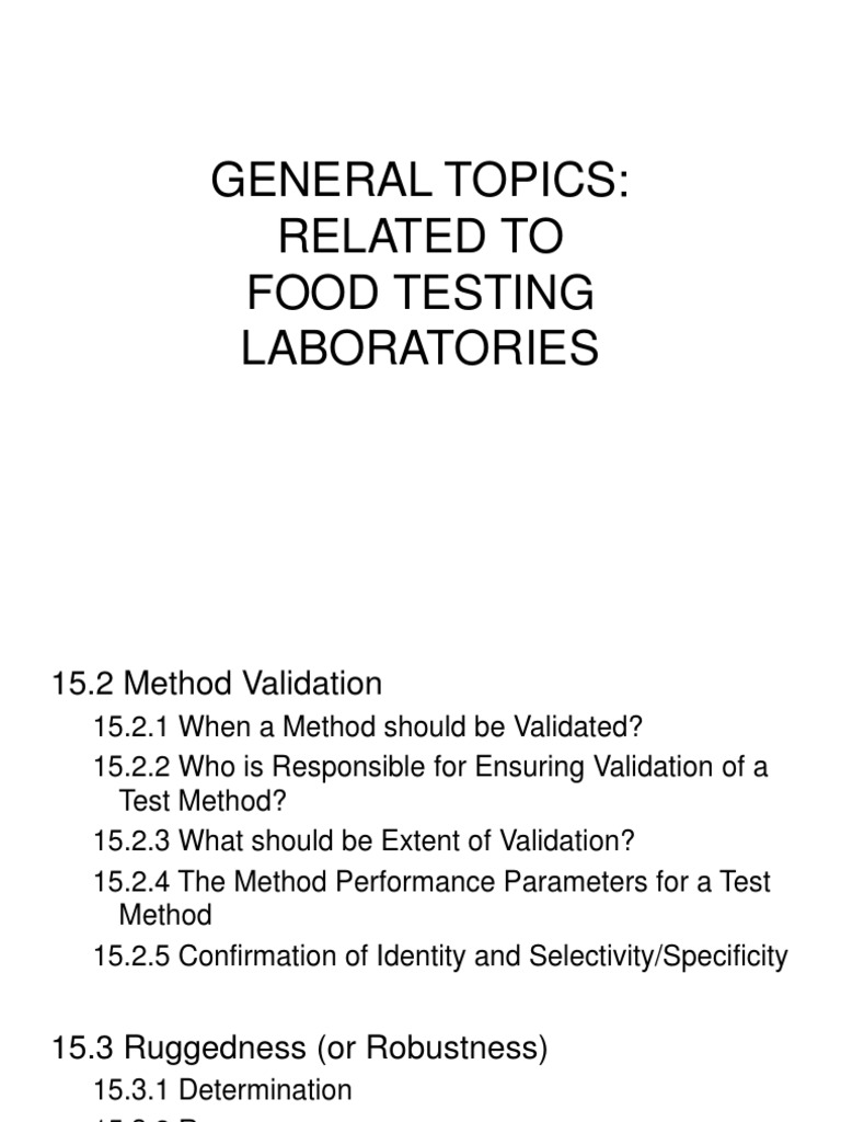 Food Testing Laboratory Standards | PDF | Uncertainty | Audit