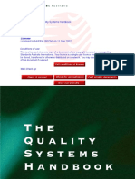 CB 024-2001 The Quality Systems Handbook