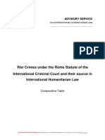 War Crimes Comparative Table PDF