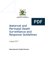 Maternal and Perinatal Death Surveillance and Response Guidelines August 2017