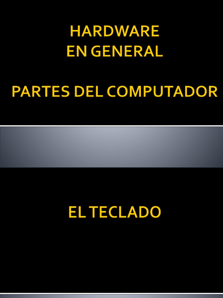 Hardware en General | PDF | Disco duro | Almacenamiento de datos de la ...