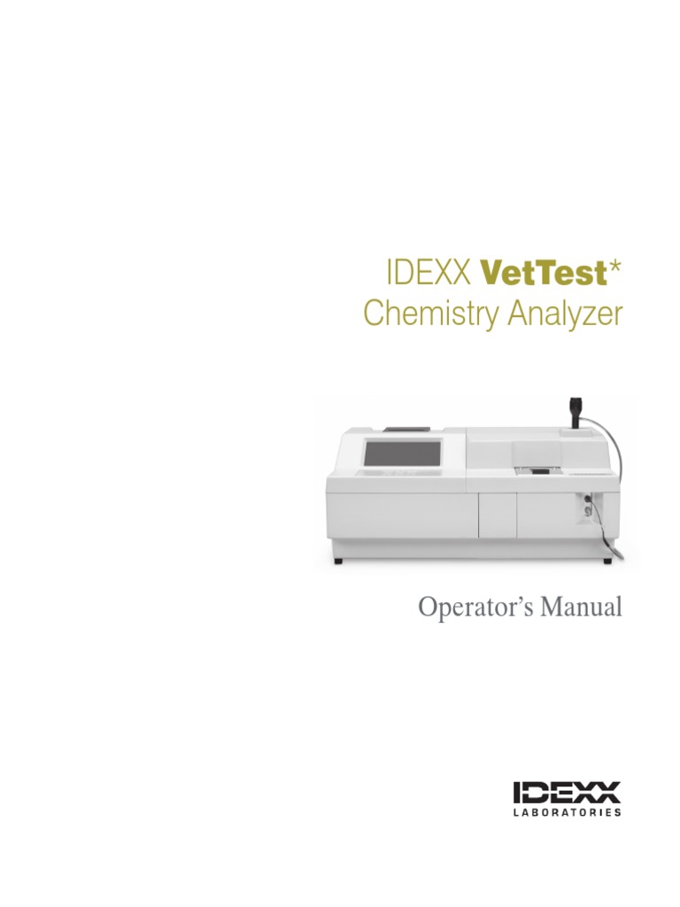 VetTest Operators Manual PDF | PDF | Alanine Transaminase | Technical ...