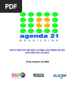 Agenda 21 Brasileira Documento de Relatoria Do Dabate Do Estado Do Ceará