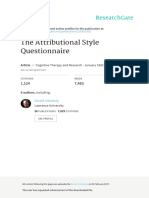 Attributional Style Questionnaire PDF