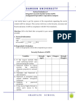 ISO 9126 Checklist