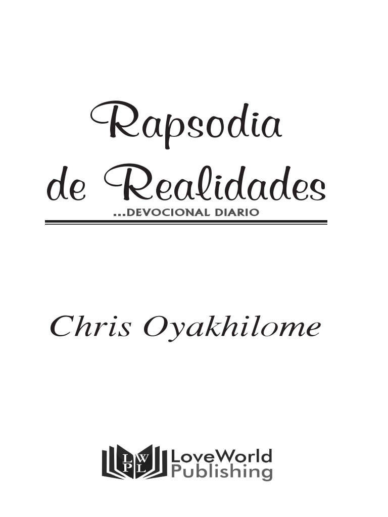 Rhapsody of Realities Spanish PDF May 2017 PDF Cristo (título) Dios