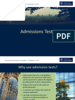 6 Admissions Tests