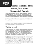 12 Powerful Habits I Have Stolen From Ultra Successful People