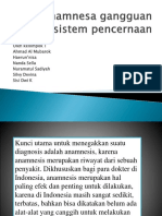 Anamnesa Gangguan Sistem Pencernaan