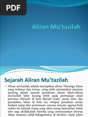 Sejarah Mu Tazilah Pdf