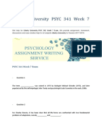 Liberty University PSYC 341 Week 7 Exam