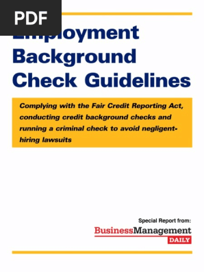 Employee Background Check