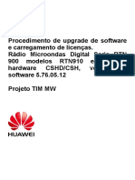 Upgrade Huawei RTN900 e licenças