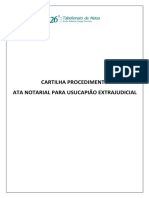 Cartilha Procedimento Ata Notarial para Usucapião Extrajudicial - Ok PDF