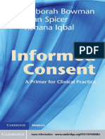 Deborah Bowman, John Spicer, Rehana Iqbal-Informed Consent - A Primer For Clinical Practice-Cambridge University Press (2012)
