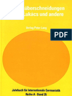 Werner Jung - Diskursüberschneidungen Georg Lukács Und Andere