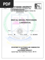 Digital Signal Processing Lab Manual[1]