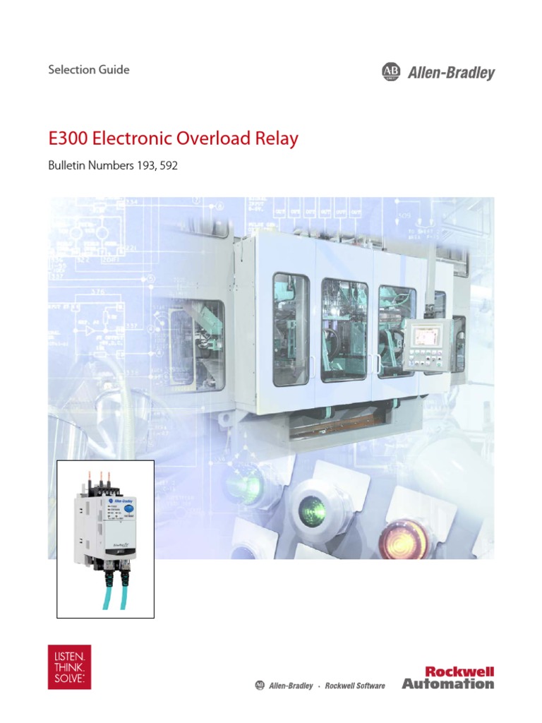 Selection Guide - E300 Electronic Overload Relay - 193-SG010E-En-P