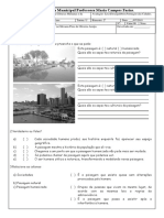 Avaliação Ciências 4o Ano Lixo Desequilíbrio Formação Cidades