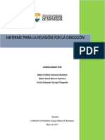 Informe Revision Por La Direcc Sqkrp