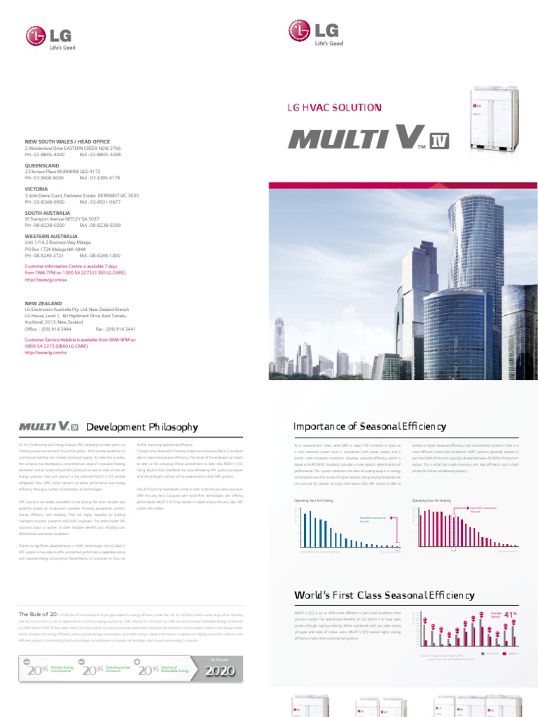MULTI V Air Conditioning Brochure 2015 | PDF | Hvac | Heat Pump