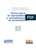 Matematicas para La Educacion Normal: Guia para El Aprendizaje y Enseñanza