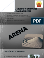 Arena, Vidrio y Unidades de Albañilería