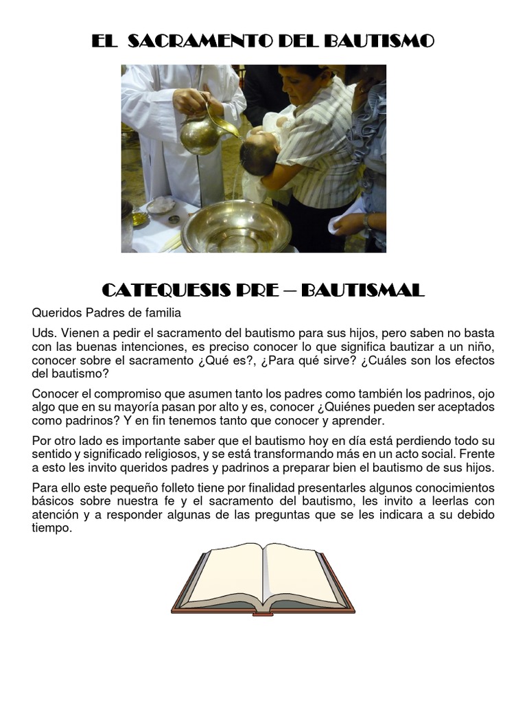 El Sacramento Del Bautismo | PDF | Bautismo | Cristo (título)
