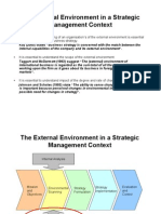 The External Environment in A Strategic Management Context