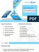 Visual Analytics Using Tableau-Class 3