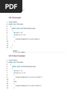 C# Core Programs