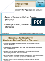 Customer-Defined Service Standards