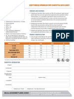 Eddythread Sprinkler Pipe Submittal Data Sheet: Approvals and Specifications Finishes and Coatings