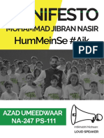 M Jibran Nasir - Manifesto 