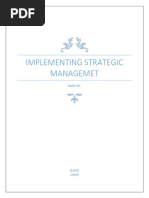 Implementing Strategic Managemet