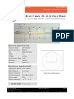 434Mhz Yagi Antenna Data Sheet