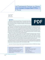 The Effect of Framework Design On Stress Distribution in Implant-Supported FPDS: A 3-D Fem Study