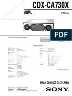 Service Manual: Fm/Am Compact Disc Player