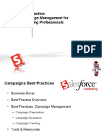 Best Practice: Campaign Management For Marketing Professionals
